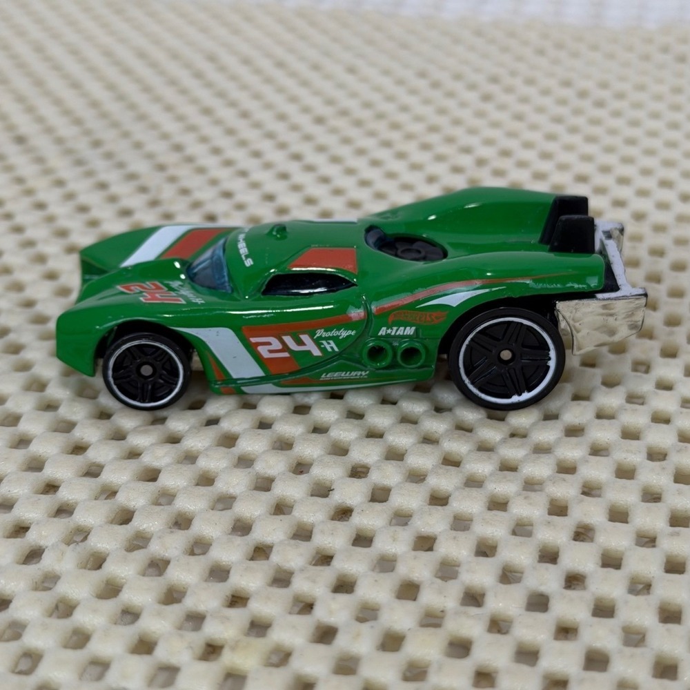 Hot Wheels Prototype H-24 Green 24 Race Car Diecast 1/64 Scale Fantasy RacerEUC